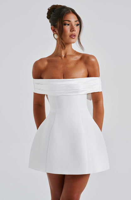 Delta Mini Dress - Ivory