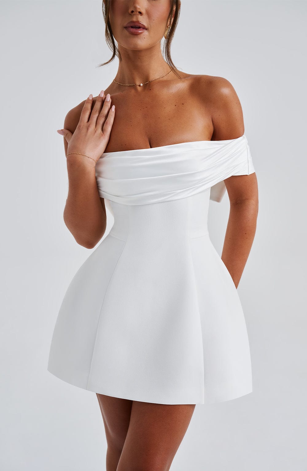 Delta Mini Dress - Ivory