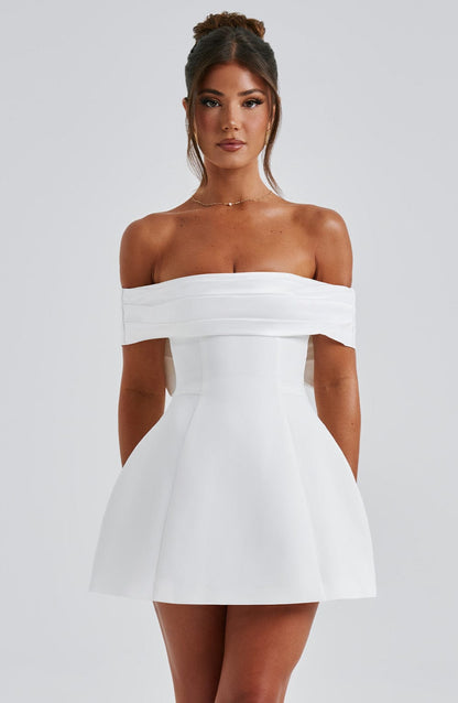 Delta Mini Dress - Ivory